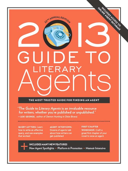 Cover image for 2013 Guide to Literary Agents